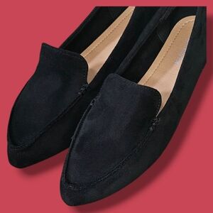 SOPHIA TAYLOR | ROBIN MICROSUEDE SLIP-IN FLAT LOAFERS